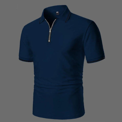 Poloshirt mit Reißverschluss