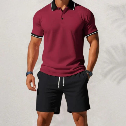 Set aus Poloshirt und Shorts